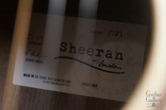 Sheeran S04 guitar label
