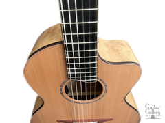 Lowden S35J-X Nylon string guitar fretboard
