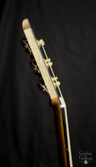 Lowden S50 custom Walnut guitar headstock side view