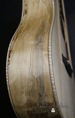 Froggy Bottom SJ-12 Spalted Maple Guitar side detail