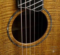 custom Lowden all mahogany guitar rosette