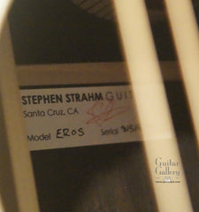 Strahm African Blackwood guitar label