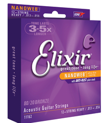 Elixir Nanoweb 80/20 12 String Heavy
