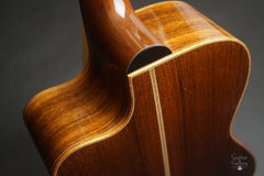 Wingert model E guitar Indian rosewood heel