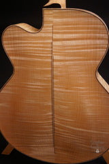 Galloup archtop guitar incredible back