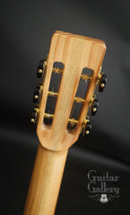 Fylde Single Malt Whiskey Barrel guitar headstock back