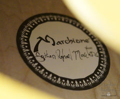 Marchione archtop guitar label