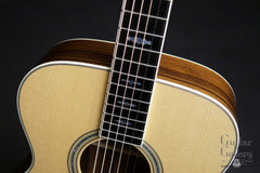 Collings OM3 guitar with engraved fretboard