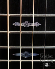 Collings guitar with engraved fretboard