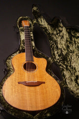 Lowden S35M fiddleback mahogany guitar inside case