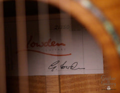 Lowden S35Mcx guitar label