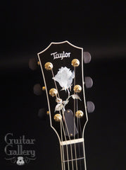 Taylor DDSM black guitar headstock