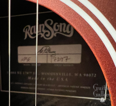 Rainsong APSE guitar signed interior label