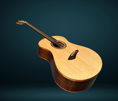 Bashkin OM royal Ebony guitar glam shot