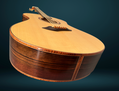 Bashkin OM royal Ebony guitar end graft