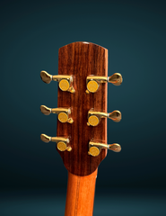 Bashkin OM royal Ebony guitar Gotoh Delta tuners