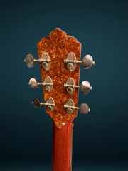 Beauregard OMc guitar back of headstock