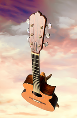 Beauregard OMc guitar glam shot sky