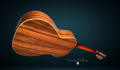 Borges L-00 Madagascar rosewood guitar glam shot back