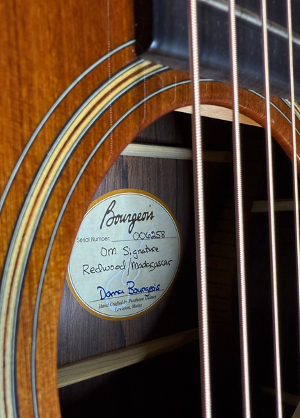 Bourgeois Custom DB Signature OM Guitar – Guitar Gallery