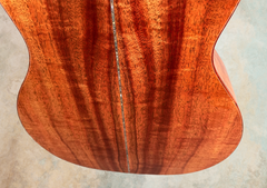 Branzell Tone Top All Koa guitar abalone back stripe