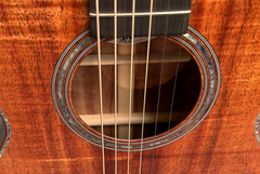 Branzell Tone Top All Koa guitar abalone rosette