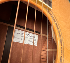 Brondel C3 Sapele guitar signed interior label