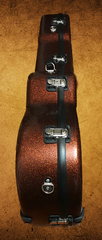 Calton case for Taylor GC guitar in bronze glitter/gold