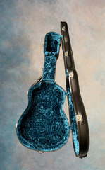 Martin dreadnought guitar Calton case with Aqua interior