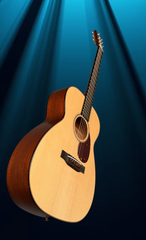 Collings 01-A-TS mahogany guitar glam shot