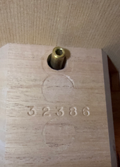 Collings 001 TS 12fret guitar heel block with serial number