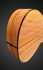 Cumpiano Sycamore OM guitar end view back