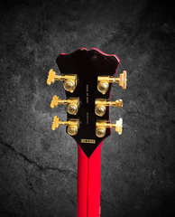 D'angelico New Yorker Excel Soho archtop back of headstock