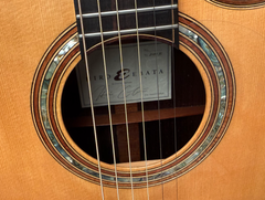 Hiro Ebata Style D cutaway guitar wood and abalone rosette