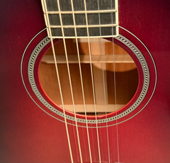 Flammang EL35 guitar with rope purfling rosette