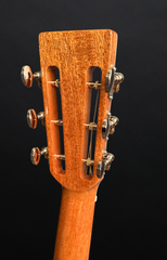 Froggy Bottom A12 Dlx Sunburst Mahogany guitar back of headstock