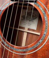 Froggy Bottom H12 Ltd All Koa guitar interior signed label