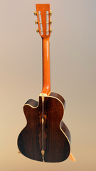 Froggy Bottom H12c Brazilian rosewood guitar full back view