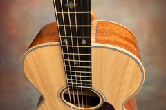 Froggy Bottom H12 dlx mahogany guitar fleur de lis fret markers