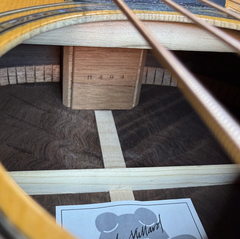 Froggy Bottom H12 Limited Brazilian rosewood guitar heel block with serial number