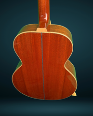 Froggy Bottom K Std Mahogany guitar back with chevron back strip