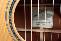Froggy Bottom K Std Mahogany guitar interior signed label