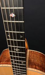 Froggy Bottom M dlx Koa guitar fleur de lis abalone fret markers