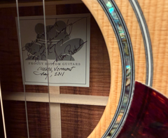Froggy Bottom M dlx Koa guitar signed interior label