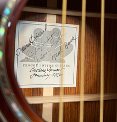 Froggy Bottom M dlx guitar interior signed label
