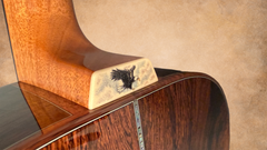 Froggy Bottom M Ltd Brazilian rosewood guitar with bald eagle engraved heel cap