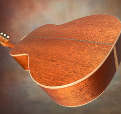 Froggy Bottom R12 mahogany guitar glam shot floating