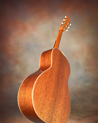 Froggy Bottom R12 mahogany guitar glam shot back