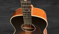 Froggy Bottom model S dlx Mahogany guitar fretboard inlays