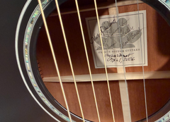 Froggy Bottom model S dlx Mahogany guitar interior signed label